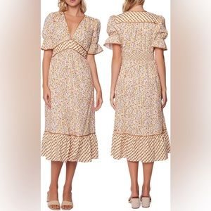 NTW Lost + Wander Spring Sunrise Midi Dress - XS